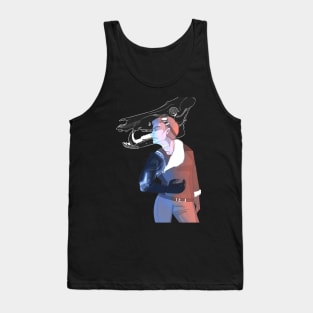 Boar Smoke Blue Tank Top